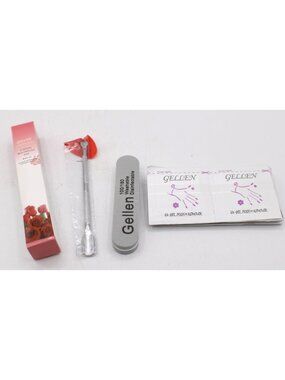 Gellen Nail Care Kit Cuticle Oil UV Gel Remover Metal Pusher Washable Nail Files